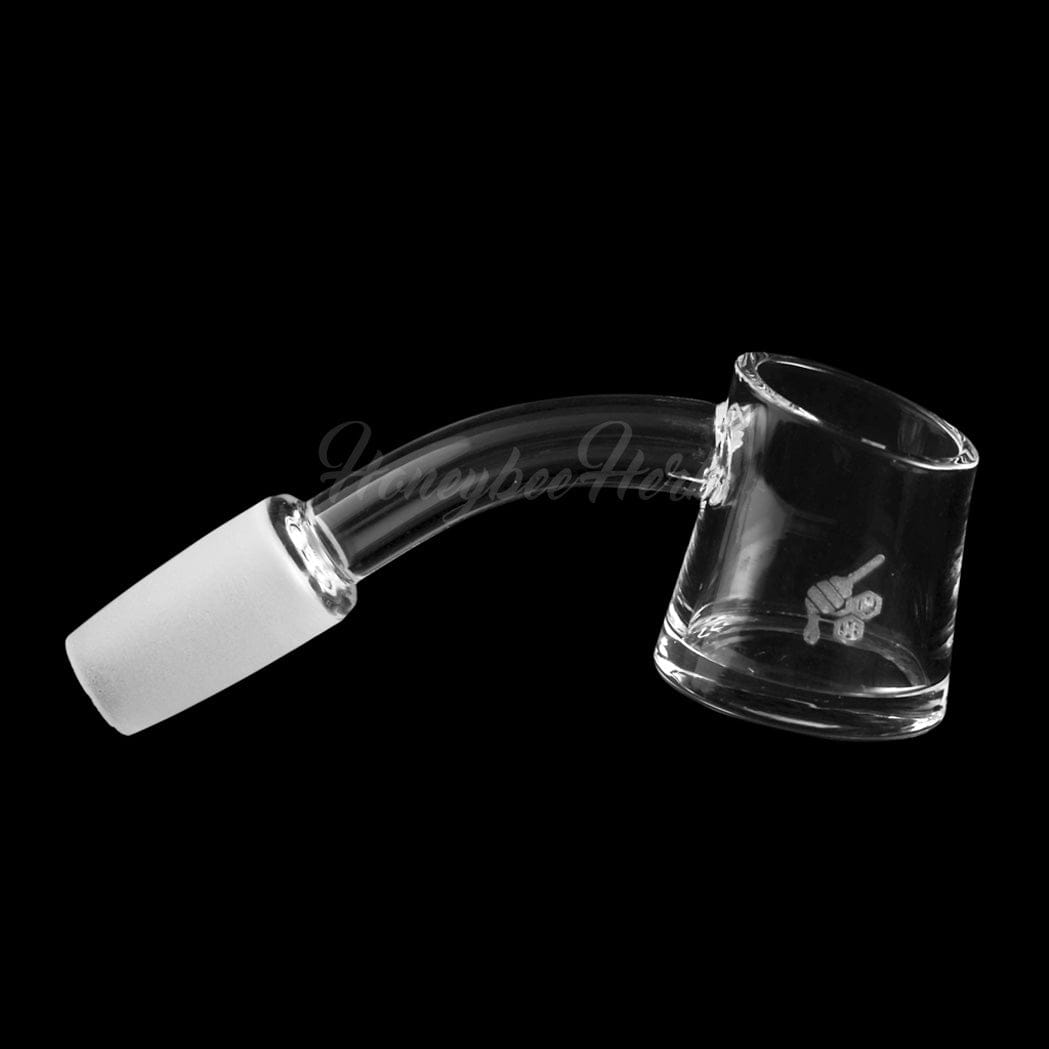 HoneybeeHerb Quartz Nail 14mm / Male FAT BOTTOM QUARTZ BANGER - 45Â° DEGREE | YL