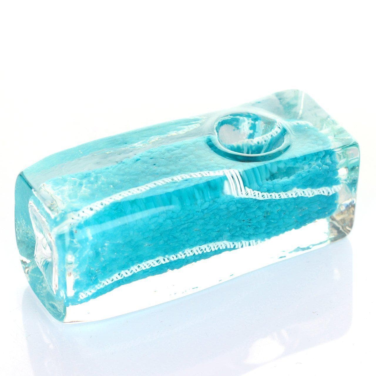 Shaka Imports Glass Ice Block Pipe