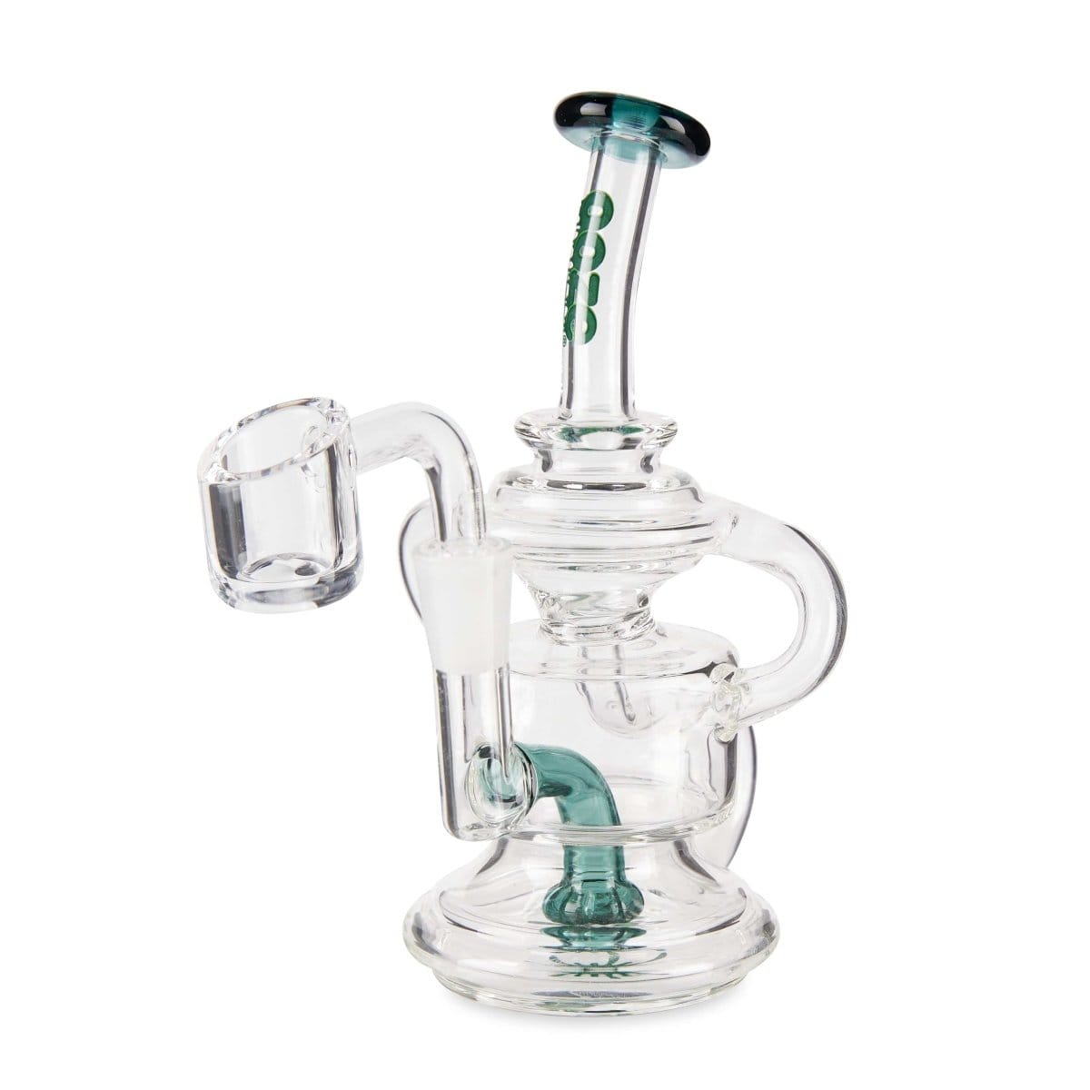 Ooze Dab Rigs Ocean Green Ooze Undertow Mini Recycler Dab Rig