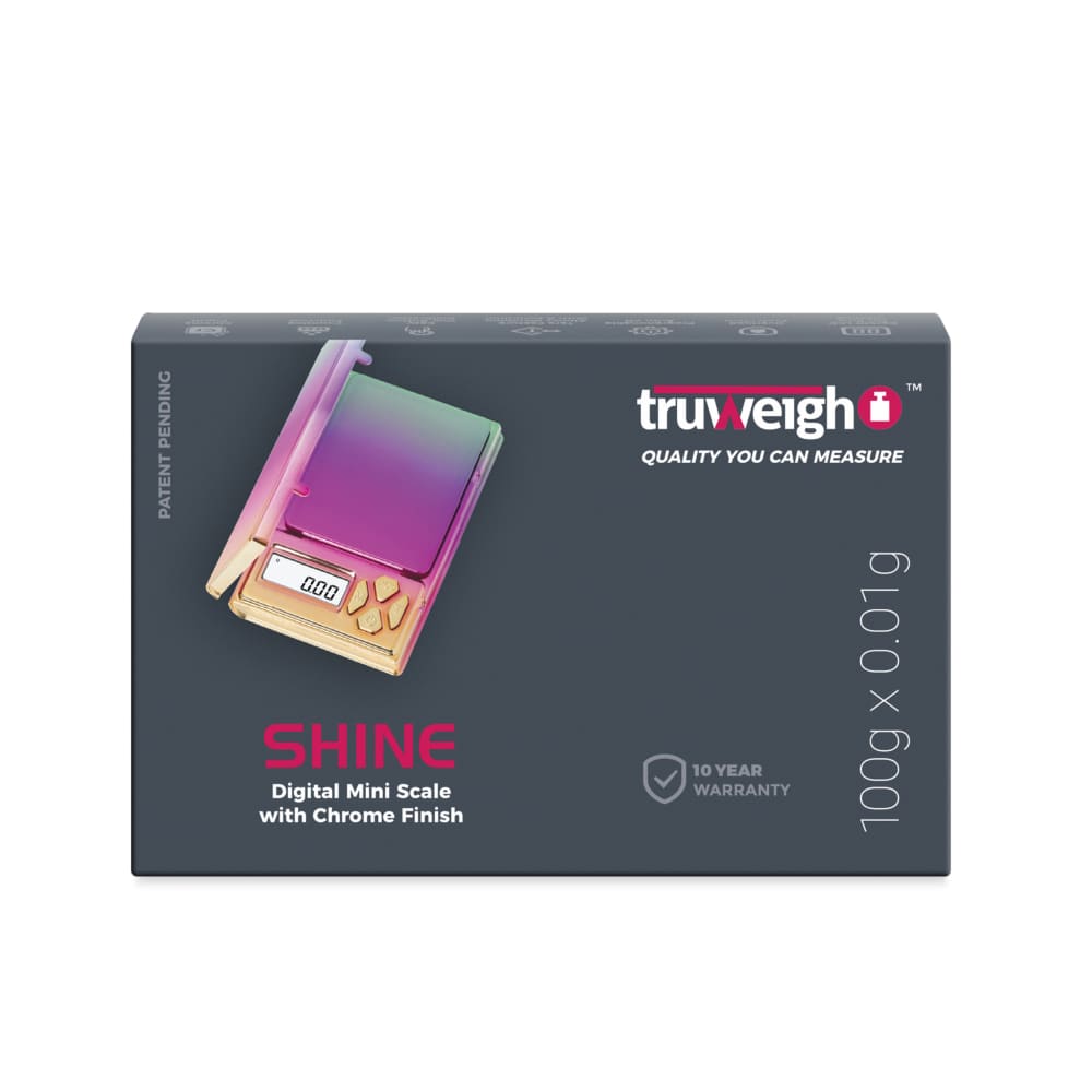Truweigh Accessories Rainbow Truweigh Shine Digital Mini Scale  100g x 0.01g