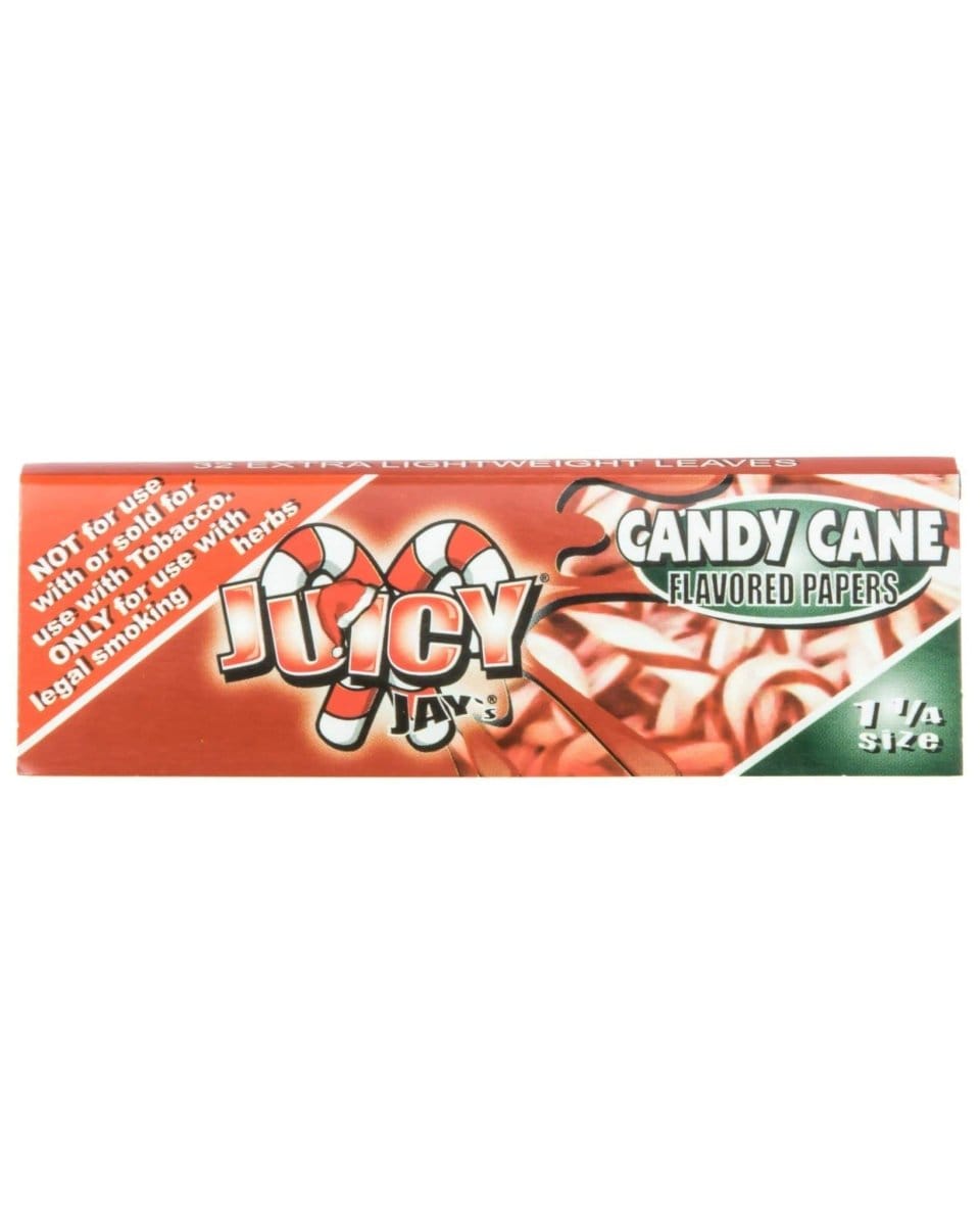 Juicy Jay's Rolling Papers Candy Cane Classic 1-1/4" Flavored Rolling Papers - Box of 24