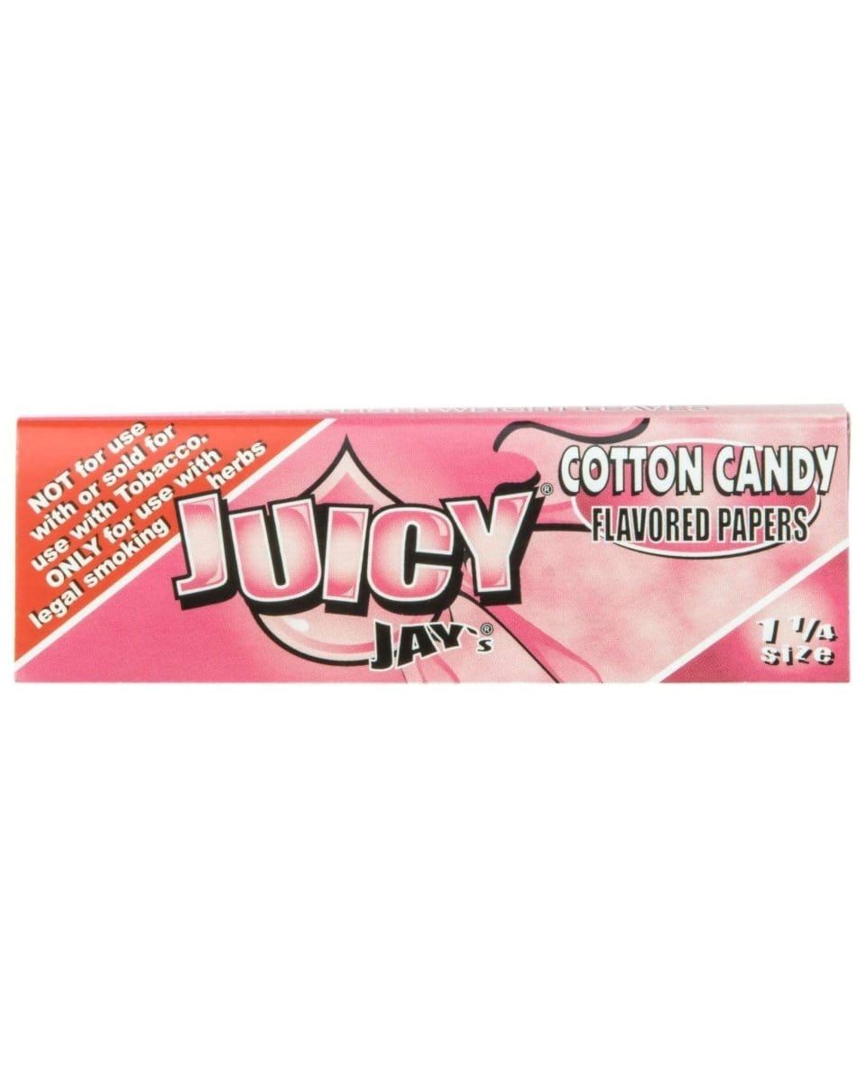 Juicy Jay's Rolling Papers Cotton Candy Classic 1-1/4" Flavored Rolling Papers - Box of 24