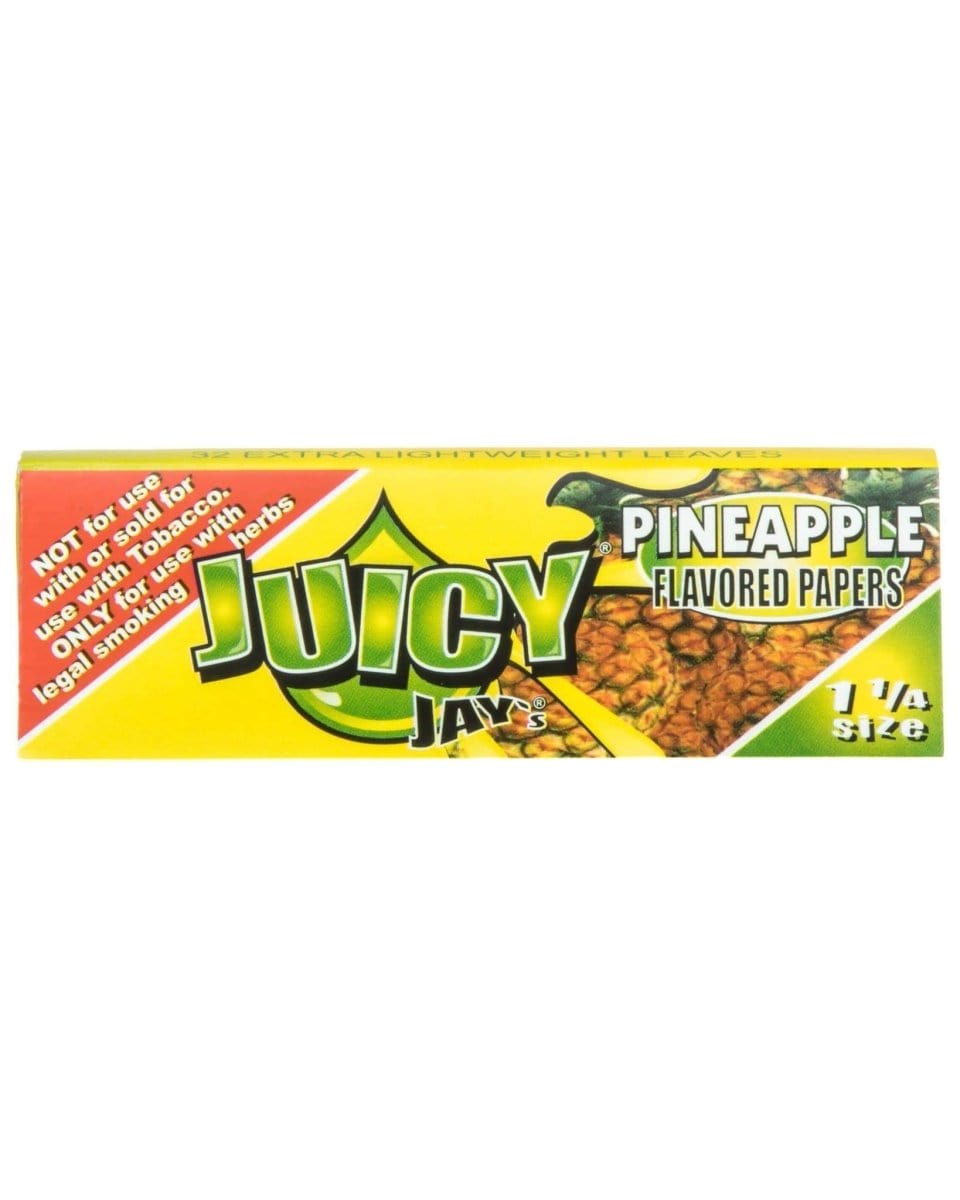 Juicy Jay's Rolling Papers Pineapple Classic 1-1/4" Flavored Rolling Papers - Box of 24