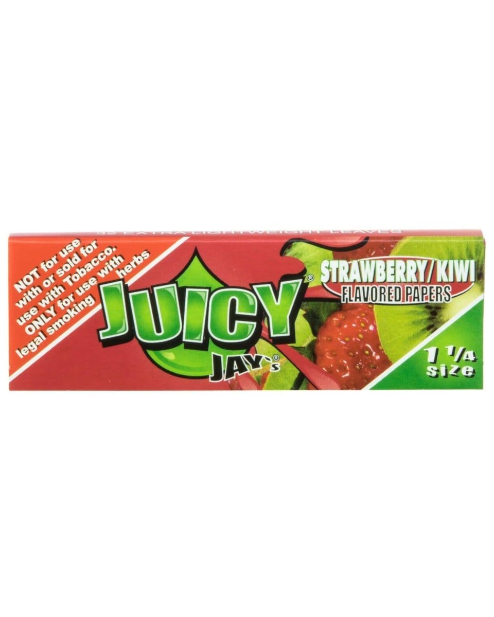 Juicy Jay's Rolling Papers Strawberry Kiwi Classic 1-1/4" Flavored Rolling Papers - Box of 24