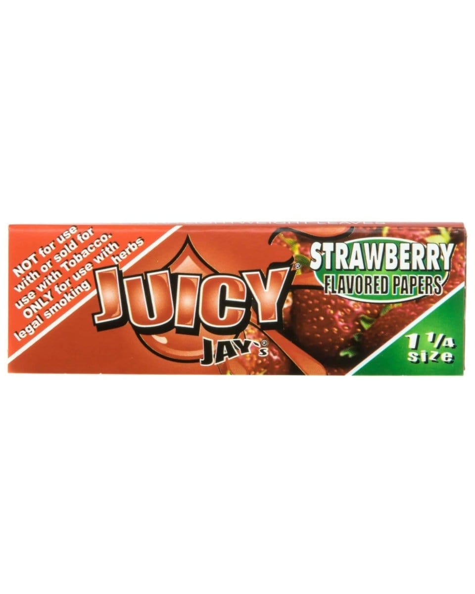 Juicy Jay's Rolling Papers Strawberry Classic 1-1/4" Flavored Rolling Papers - Box of 24