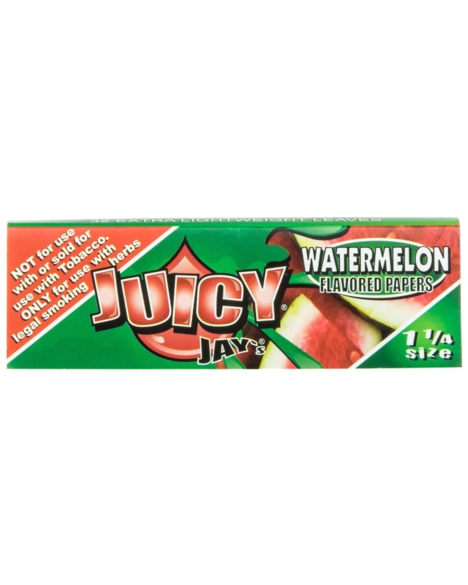 Juicy Jay's Rolling Papers Watermelon Classic 1-1/4" Flavored Rolling Papers - Box of 24