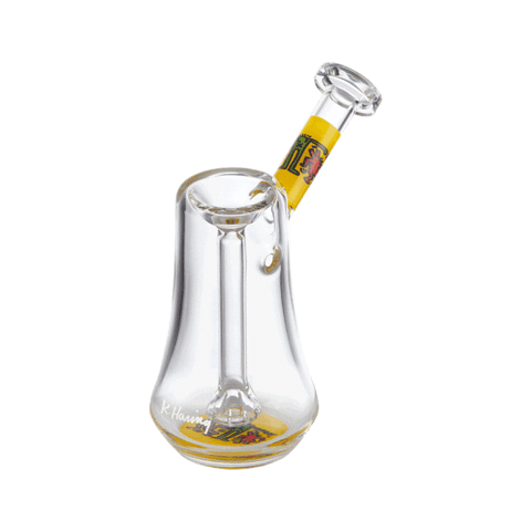 K. Haring Glass Collection Hand Pipe K.Haring Bubbler