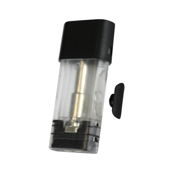 Close-up view of the RUBI Replacement Pod, displaying its transparent plastic casing and internal components at a slight angle.