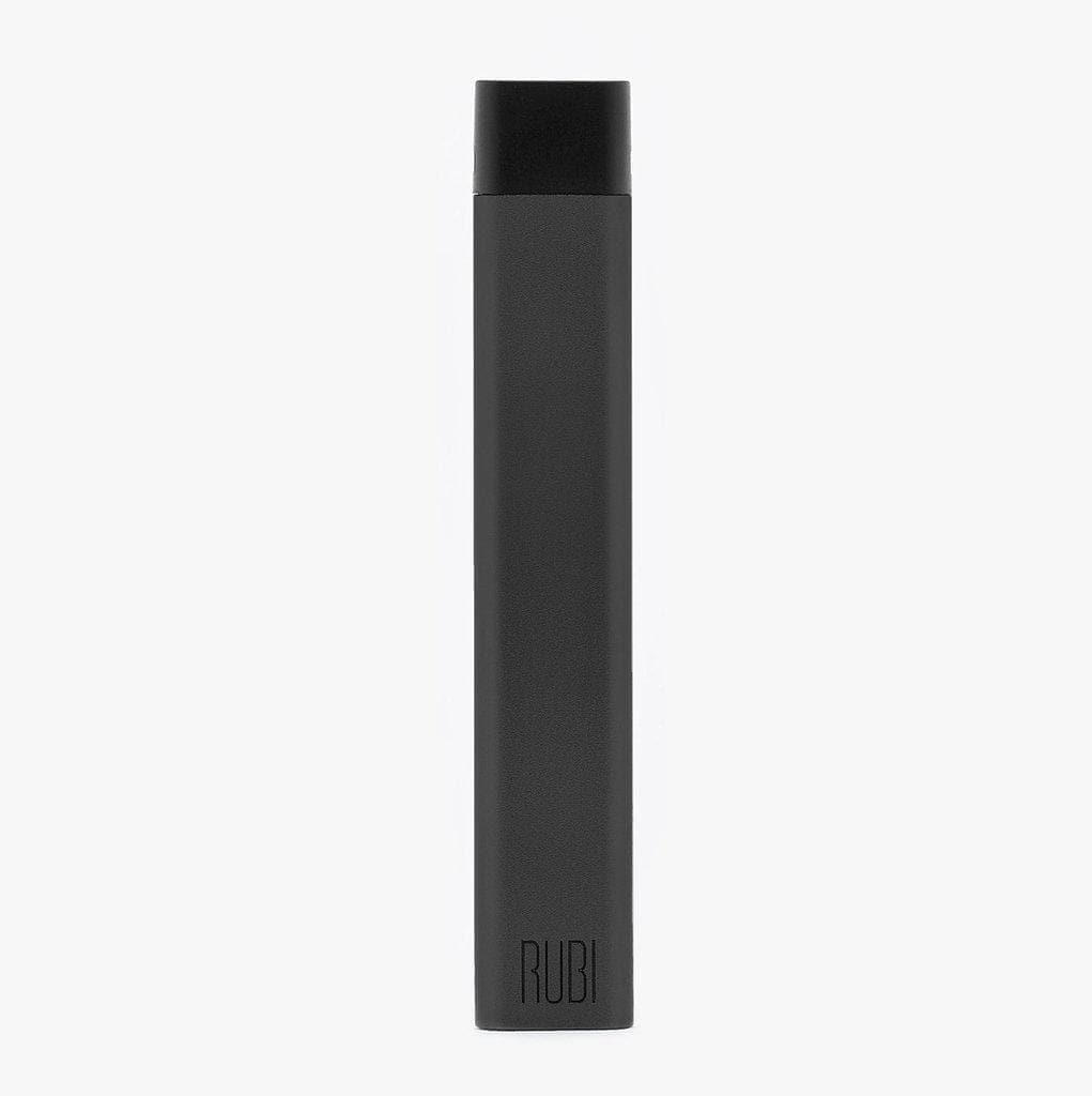 Front view of the KandyPens RUBI Vaporizer, a sleek, dark-colored device isolated on a plain white background.