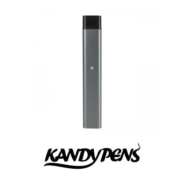 Front view of the KandyPens RUBI Vaporizer, a sleek, silver-colored pen-style device against a plain white background.