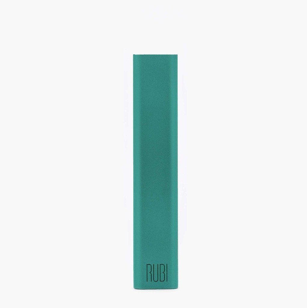 Front view of the KandyPens RUBI Vaporizer, a sleek, silver pen-style device against a plain white backdrop.