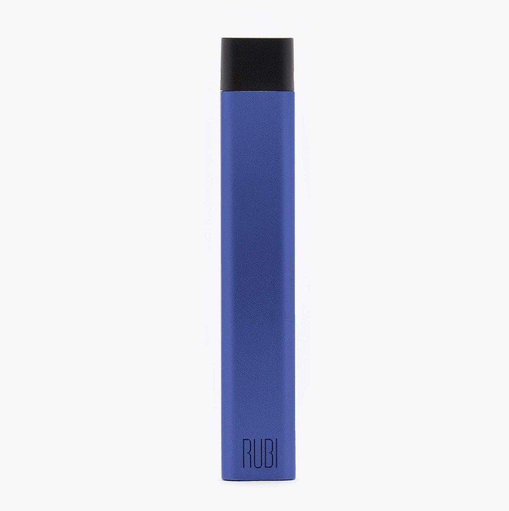Front view of the KandyPens RUBI Vaporizer, a sleek, silver device against a plain white backdrop.