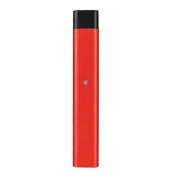 Front view of the KandyPens RUBI Vaporizer, a sleek, silver-colored device isolated on a plain white background.
