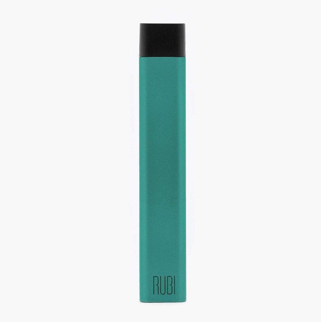 Front view of the KandyPens RUBI Vaporizer, a sleek, silver pen-style device against a plain white background.