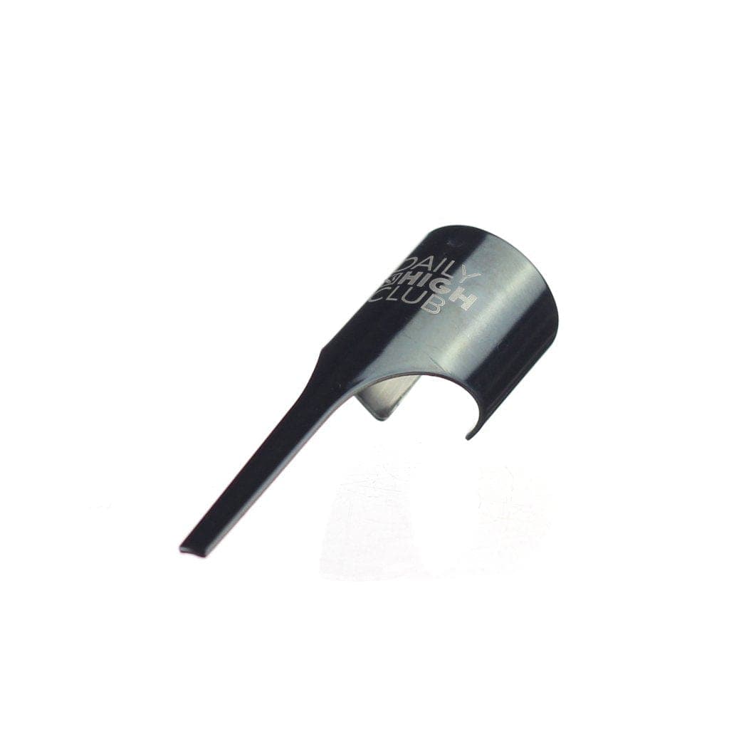 Kasher glass piece shown in a close-up, angled view against a plain white background.