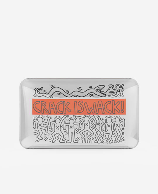 K. Haring Glass Collection Rolling Tray crkiswhk / us K.Haring Rolling Tray