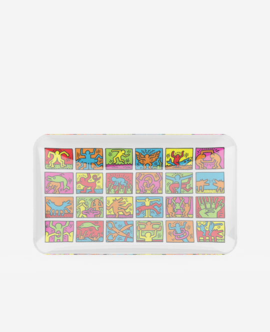 K. Haring Glass Collection Rolling Tray multi / us K.Haring Rolling Tray