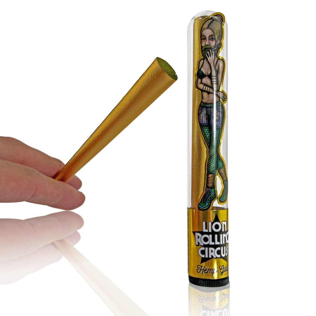 Lion Rolling Circus Rolling Papers 1 King Size Gold Hemp Cone King Size Gold Hemp Cones WS9364