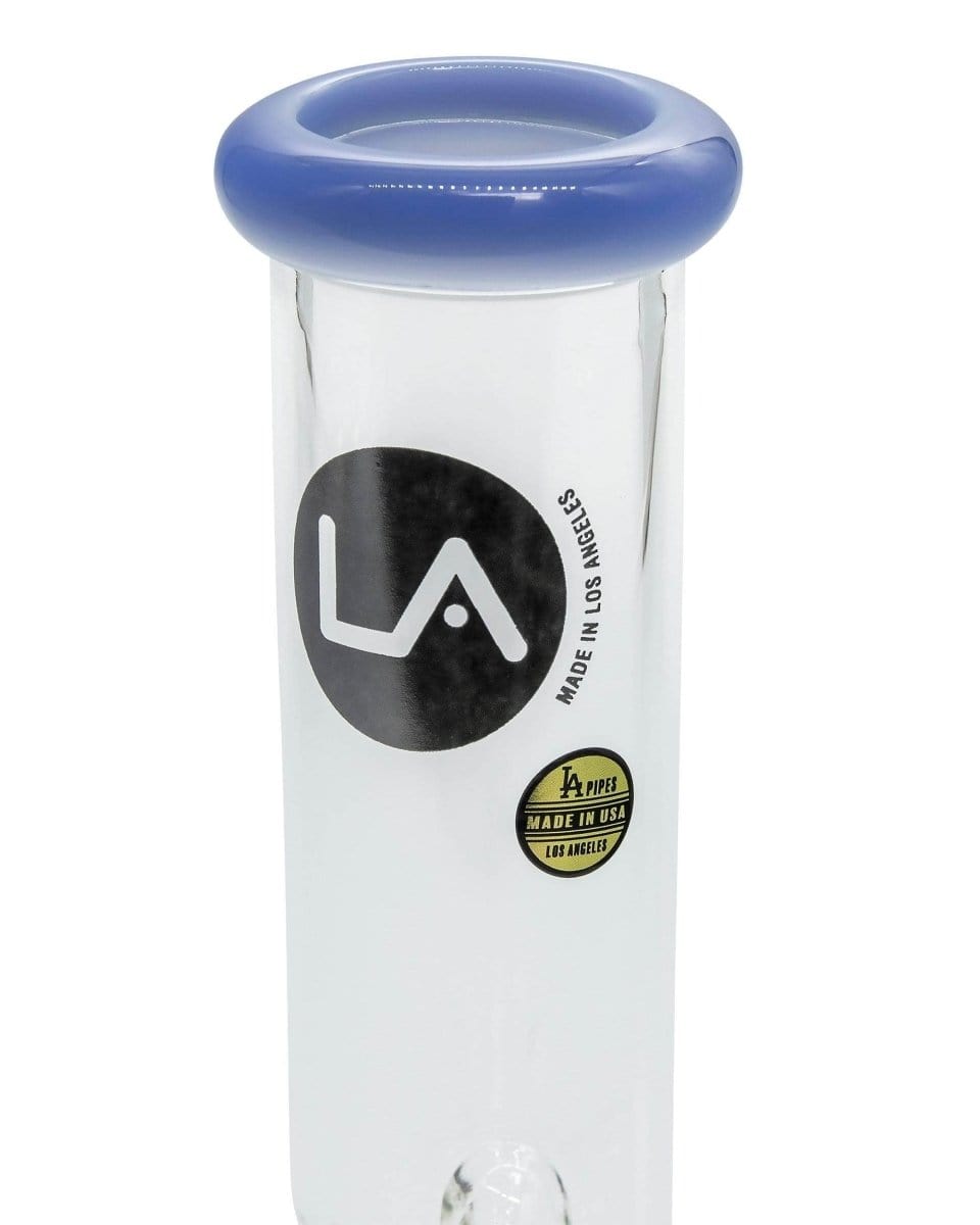 LA Pipes Bong Color Accented Mini Beaker Bong