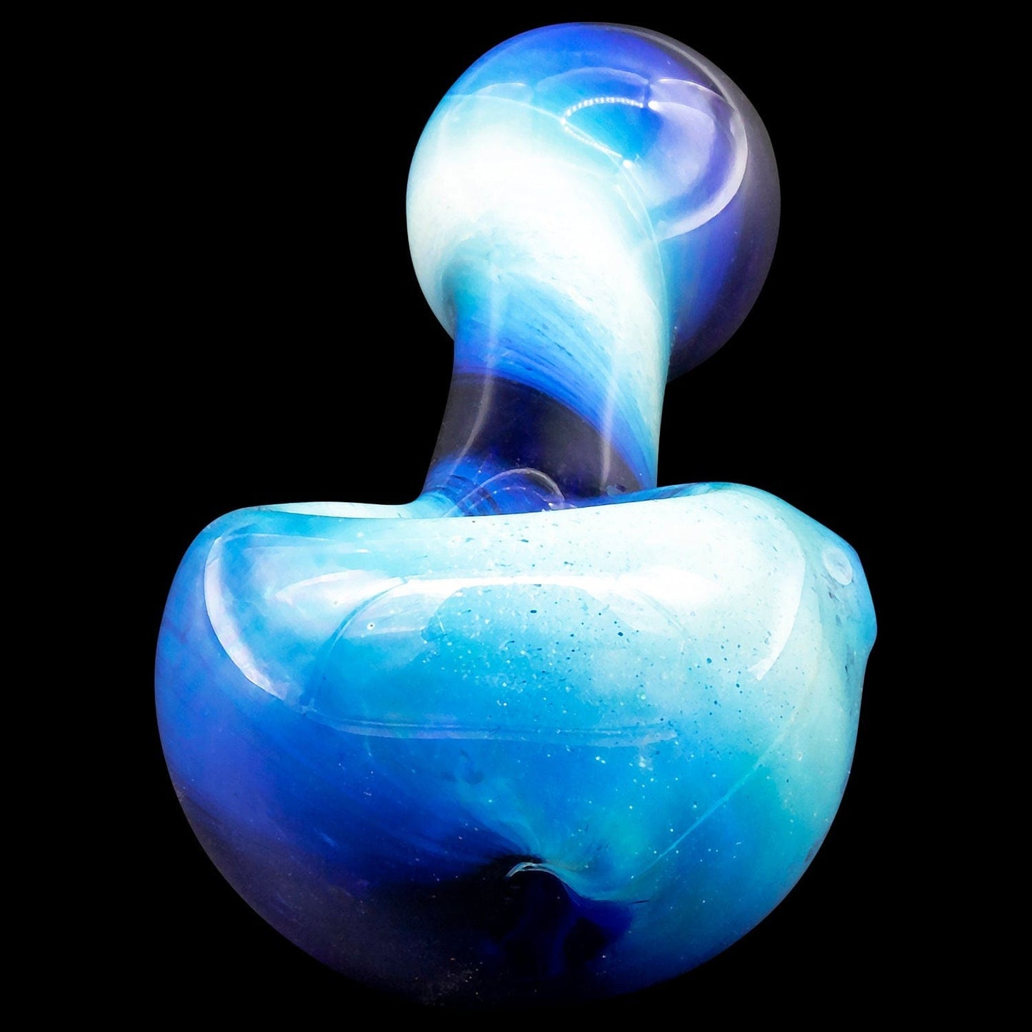 LA Pipes Hand Pipe "Galaxy" Fumed Spoon Pipe