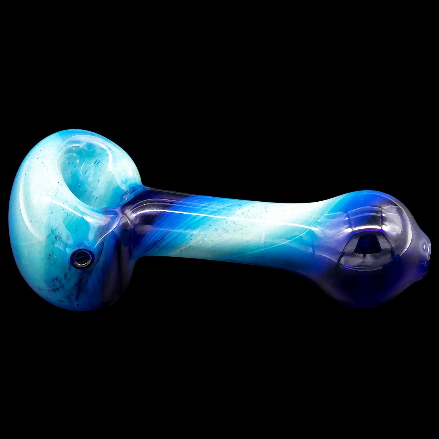 LA Pipes Hand Pipe "Galaxy" Fumed Spoon Pipe