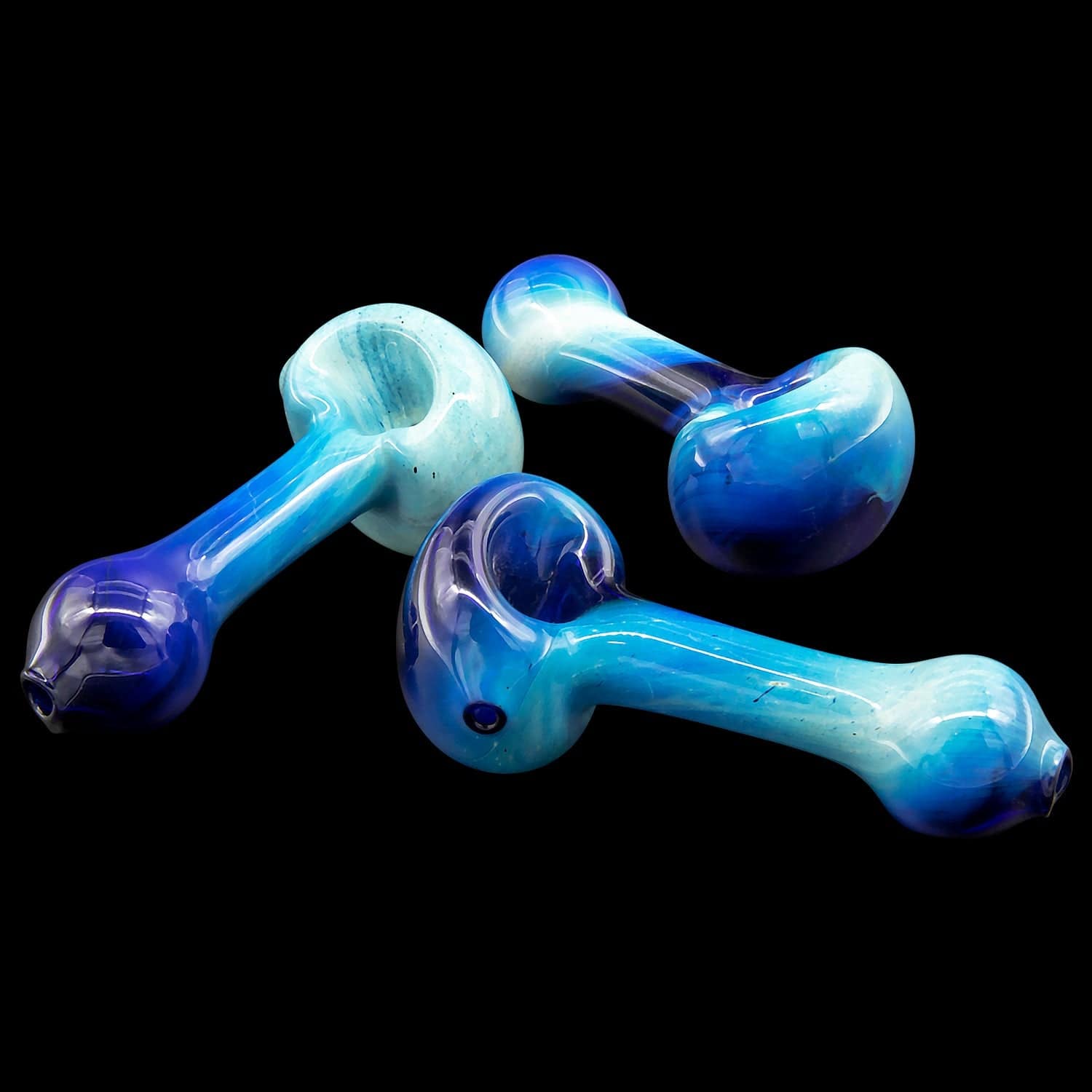LA Pipes Hand Pipe "Galaxy" Fumed Spoon Pipe