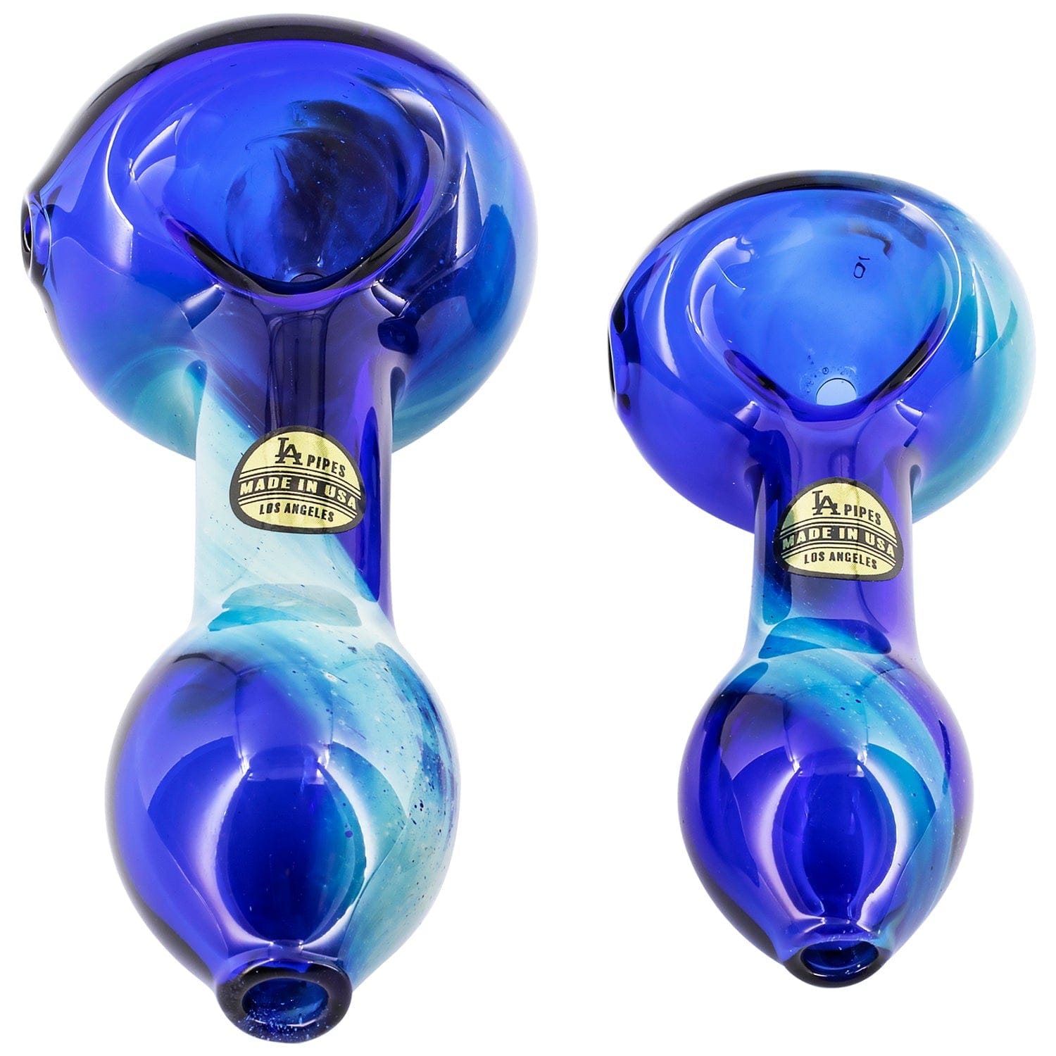 LA Pipes Hand Pipe "Galaxy" Fumed Spoon Pipe