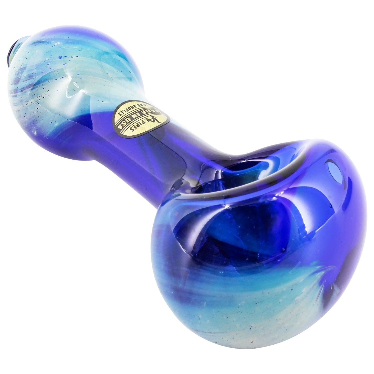 LA Pipes Hand Pipe "Galaxy" Fumed Spoon Pipe