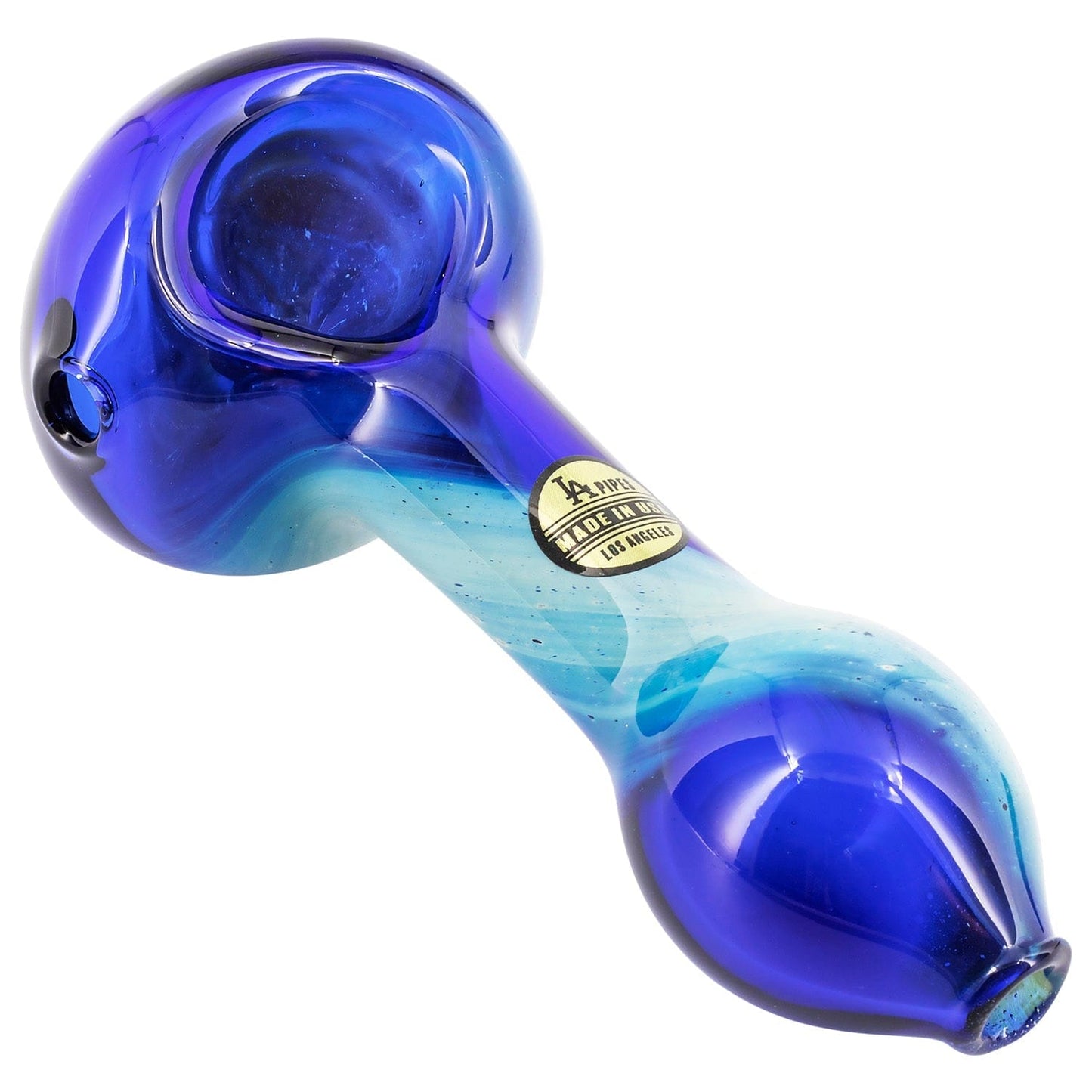 LA Pipes Hand Pipe "Galaxy" Fumed Spoon Pipe