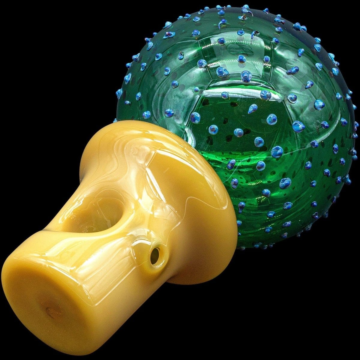 LA Pipes Hand Pipe "Peyote" Cactus Glass Pipe