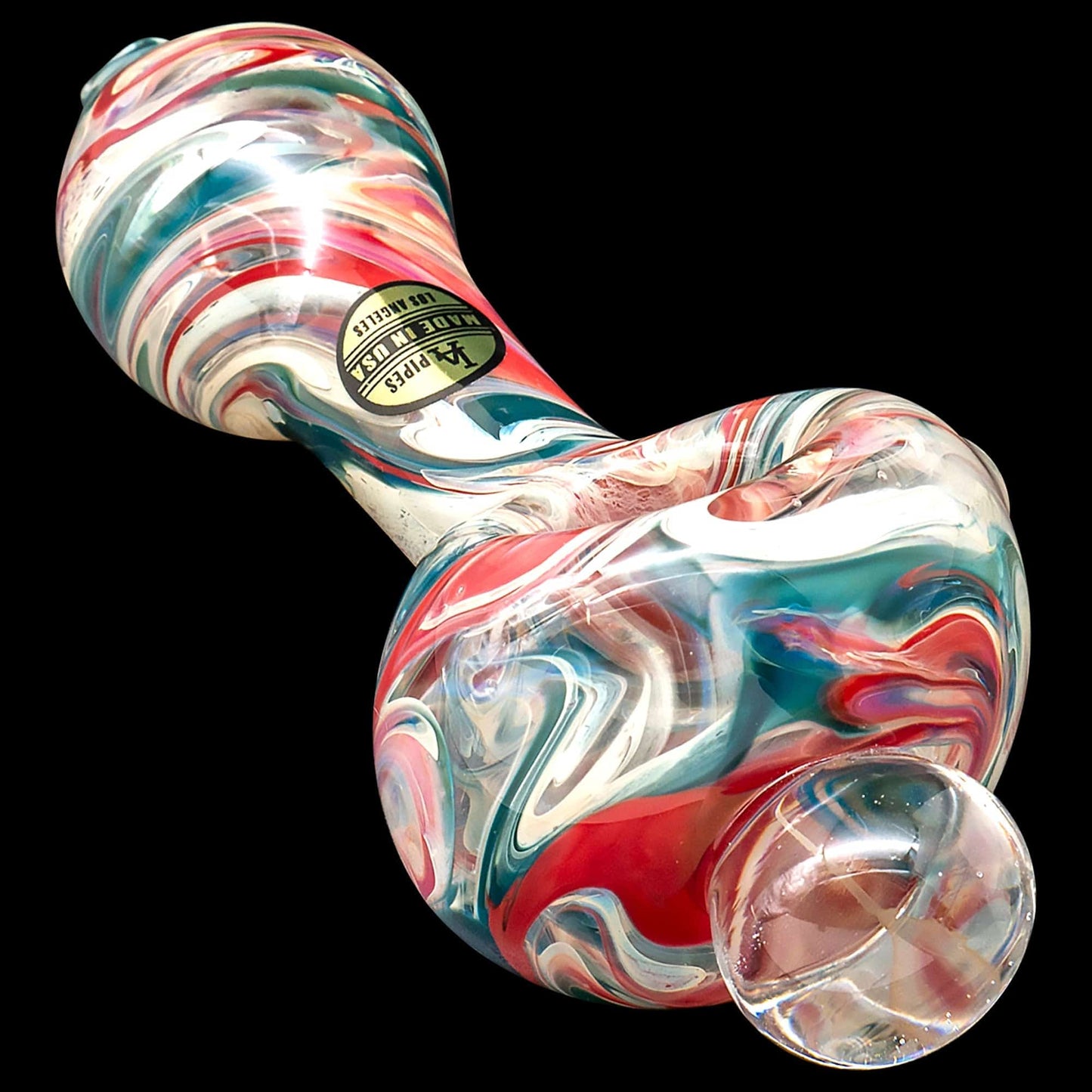 LA Pipes Hand Pipe "Primordial Ooze" Glass Spoon Pipe
