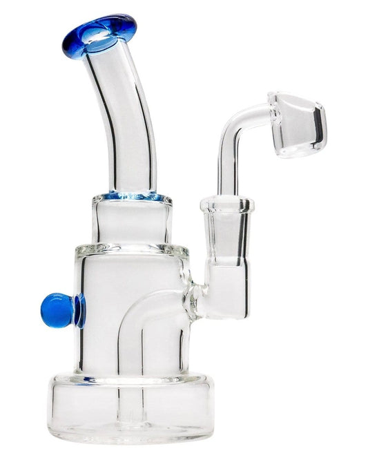 LA Pipes Dab Rig Sapphire Layer Cake Color Accented Dab Rig