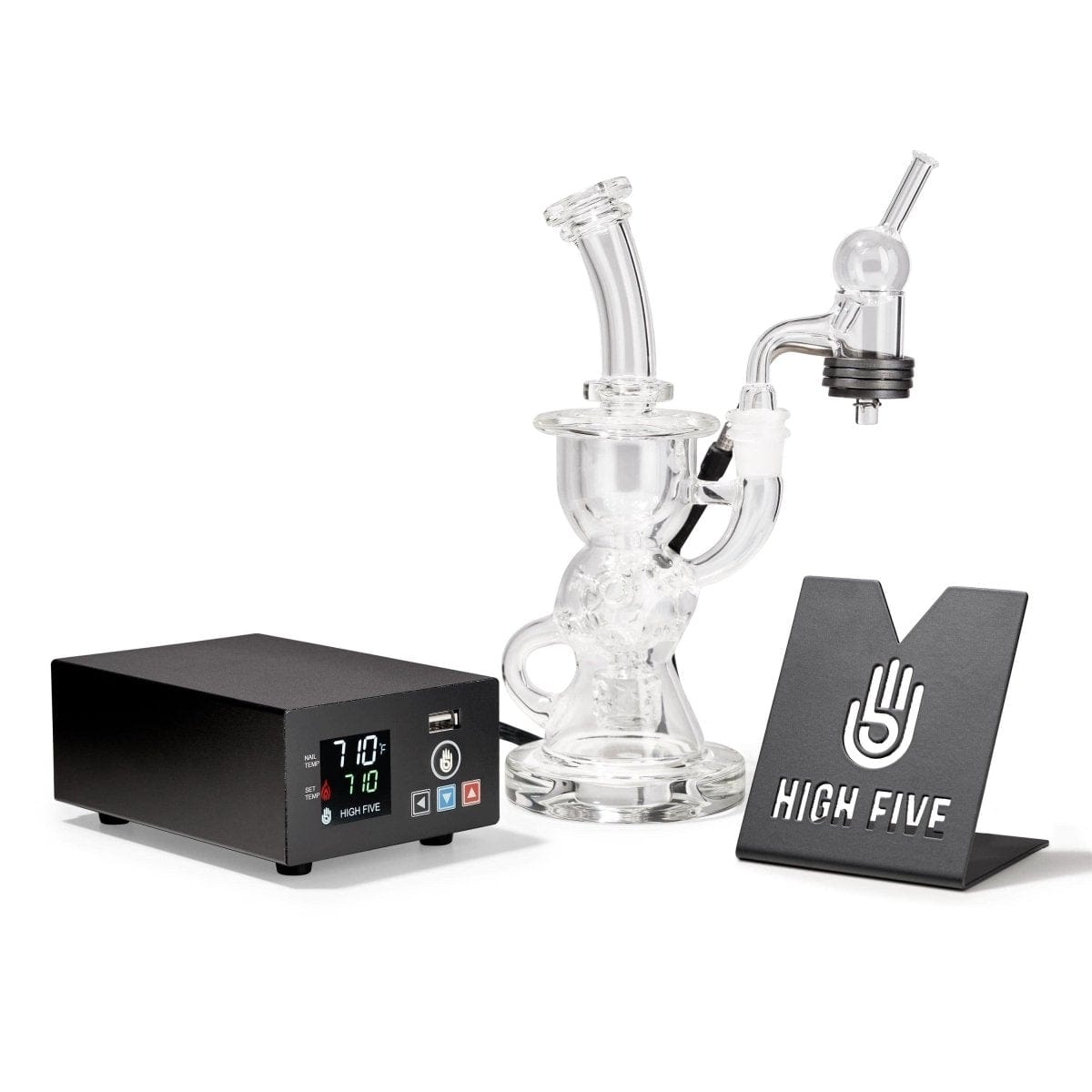 High Five E-NAIL LCD E-Nail Quartz E-Banger & Rig Kit