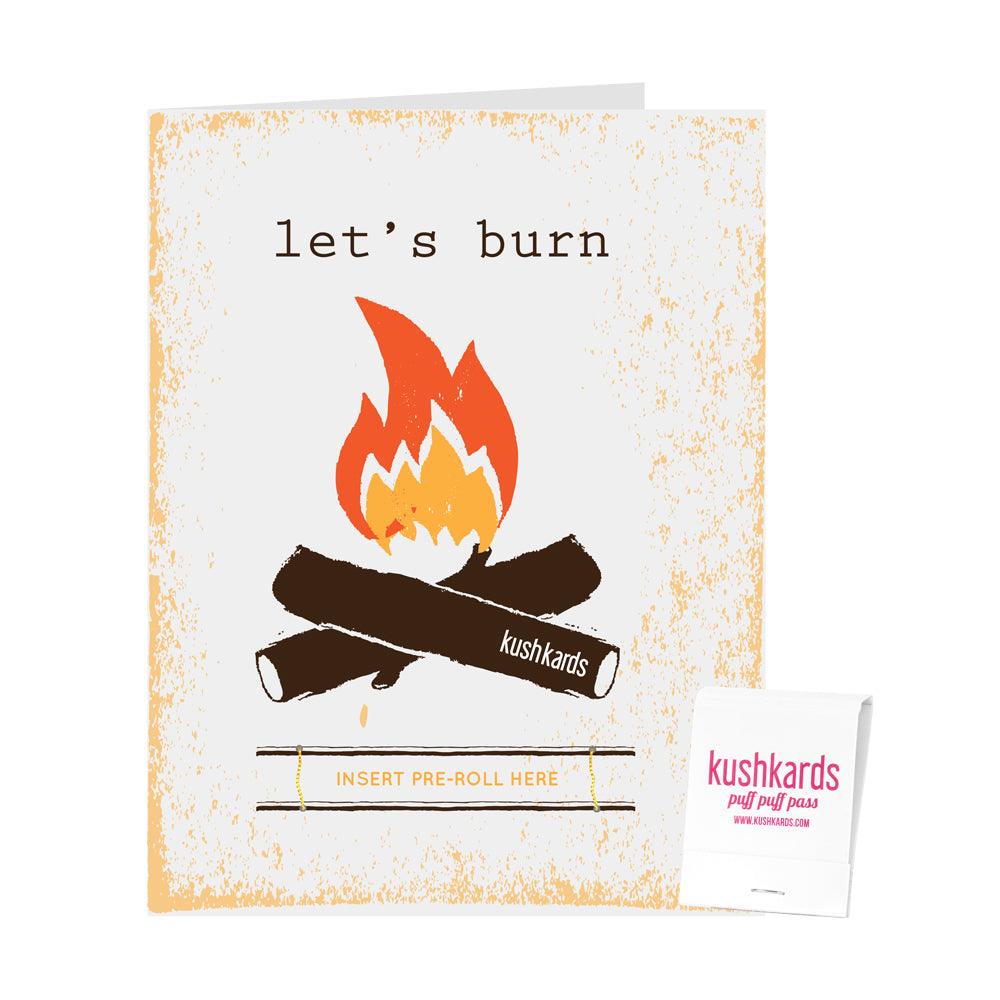 KushKards Greeting Cards KushKard 🔥 Let's Burn Cannabis Greeting Card
