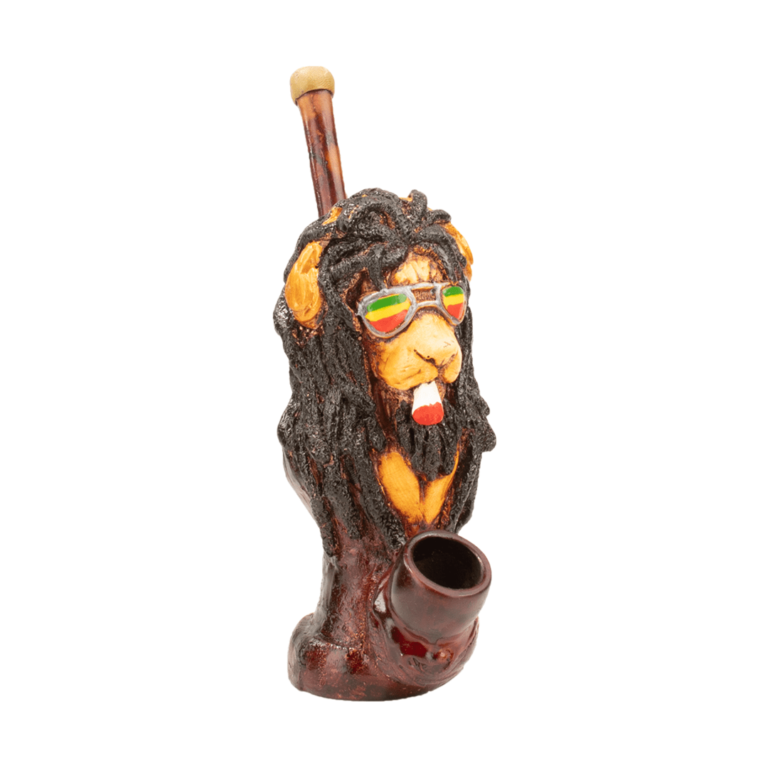 Medusa Customs Smoking Pipes Lion-Dreads Medusa Customs Hand Carved Pipes