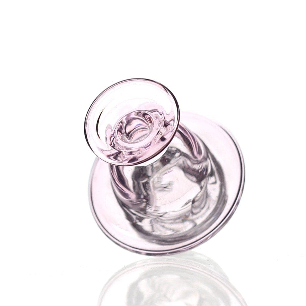 A close-up, angled view of the Directional Saucer Carb Cap, showcasing its smooth, rounded design against a plain white background.