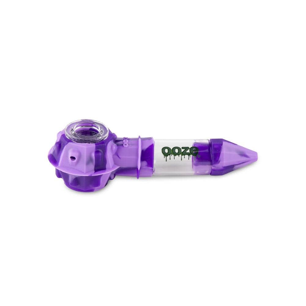 Ooze Silicone and Glass Pink & Purple Ooze Bowser Silicone Glass Pipe