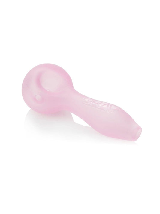 GRAV Hand Pipe Pink GRAV® Sandblasted Spoon Pipe