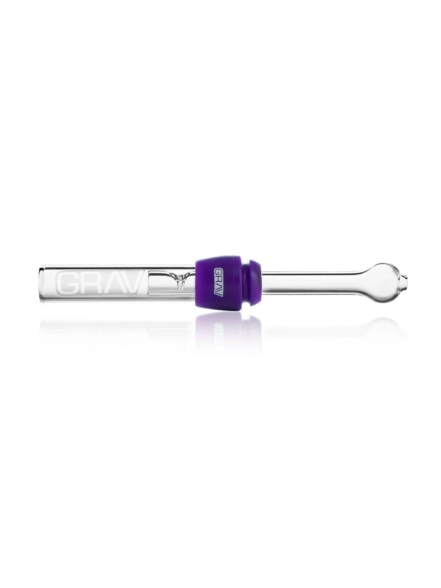 GRAV Hand Pipe Purple GRAV® Glass Blunt w/ Silicone Grommet