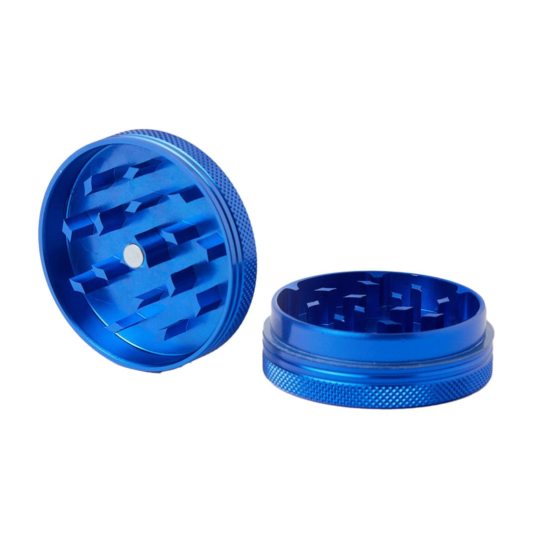 Overhead view of the Meudsa Customs Flat Grinders, showing the textured metallic surface and circular shape.