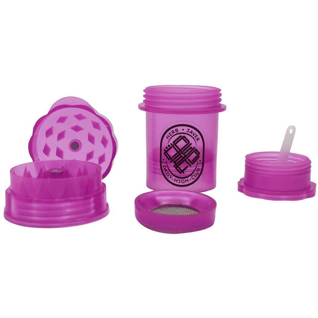 Herbsaver Grinder Knotted Letters / Purple Mini Daily High Club x Herbsaver Grinder