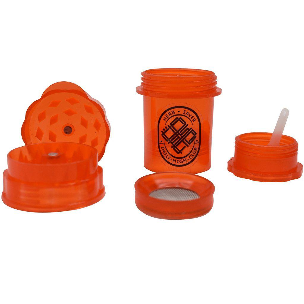 Herbsaver Grinder Knotted Letters / Amber Mini Daily High Club x Herbsaver Grinder