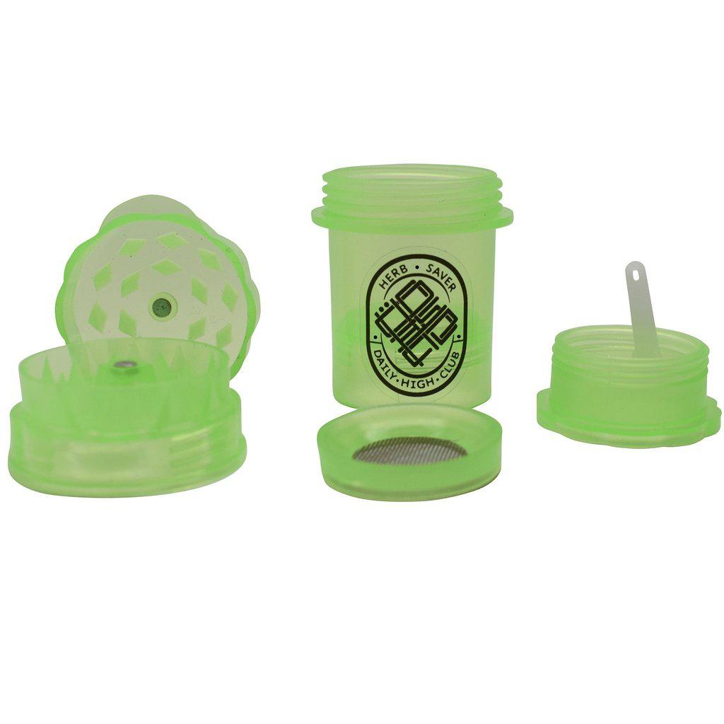 Herbsaver Grinder Knotted Letters / Green Mini Daily High Club x Herbsaver Grinder