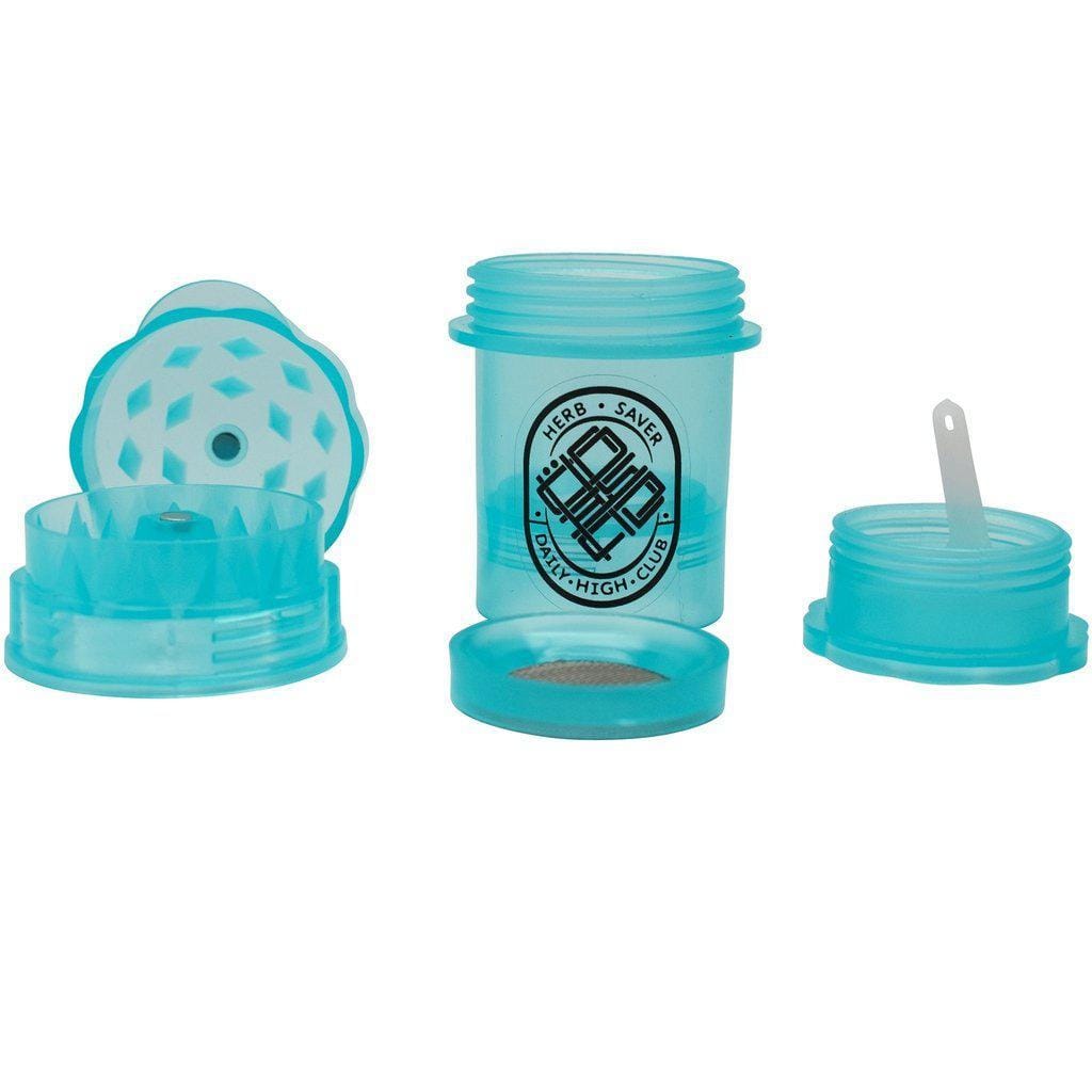 Herbsaver Grinder Knotted Letters / Light Blue Mini Daily High Club x Herbsaver Grinder