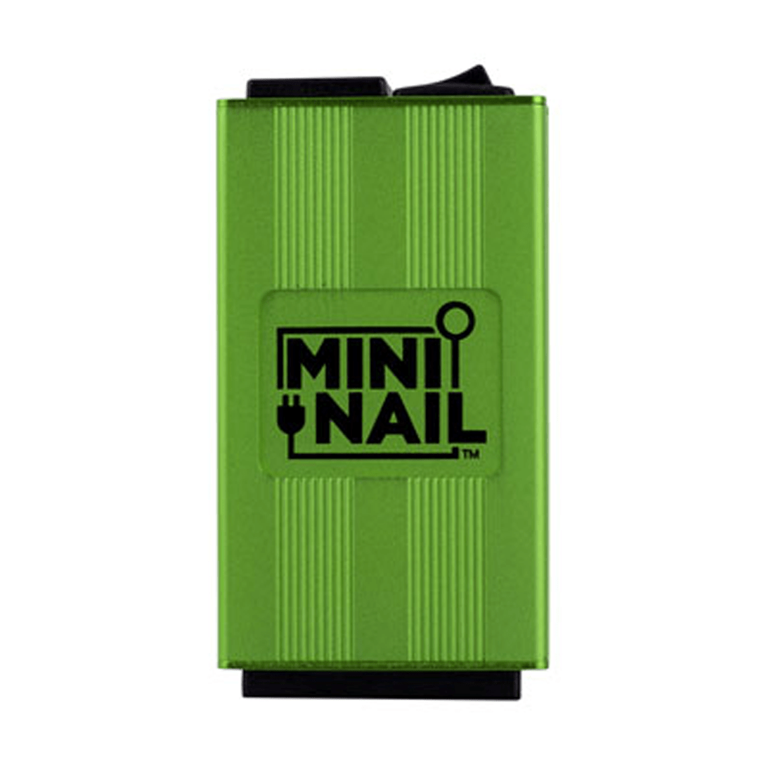 Front view of the MiniNail Flower Wand Kit, showcasing a sleek, dark-colored kit against a plain background.