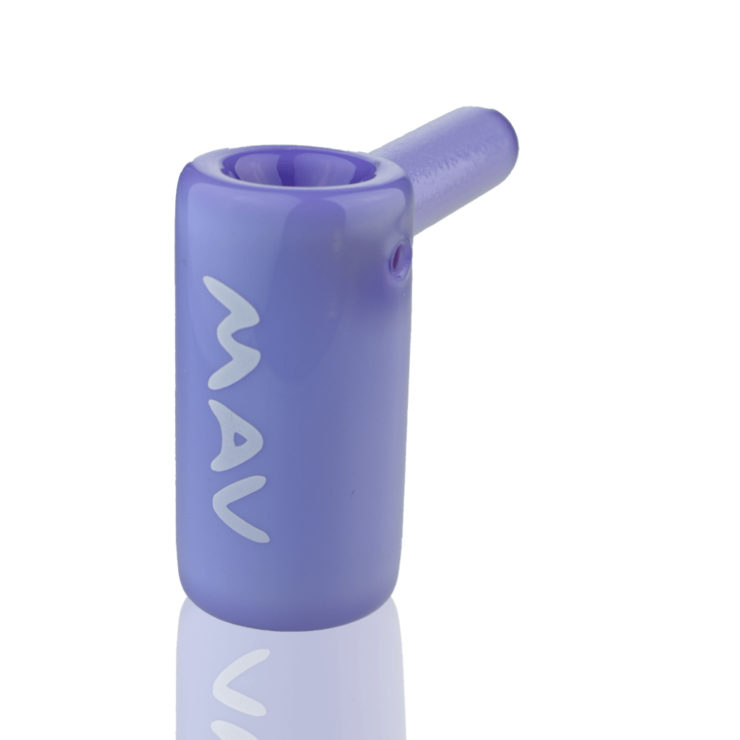MAV Glass Hand Pipe Purple 2.5" Mini Standing Hammer Bubbler CX45PURP