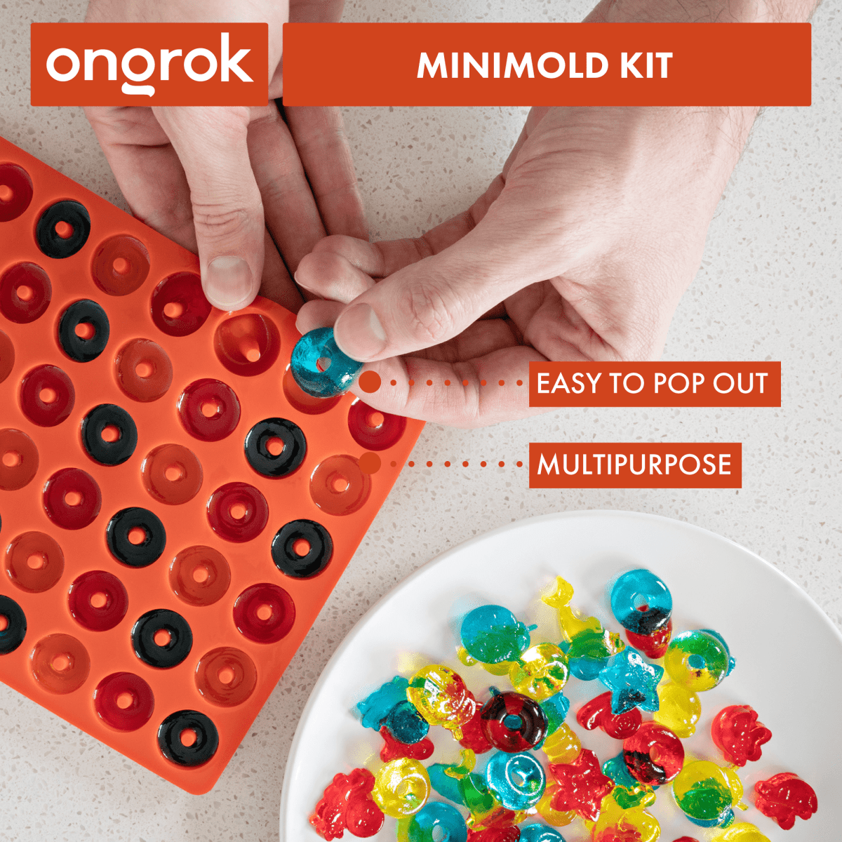 ongrok us Silicone Gummy Molds with Droppers