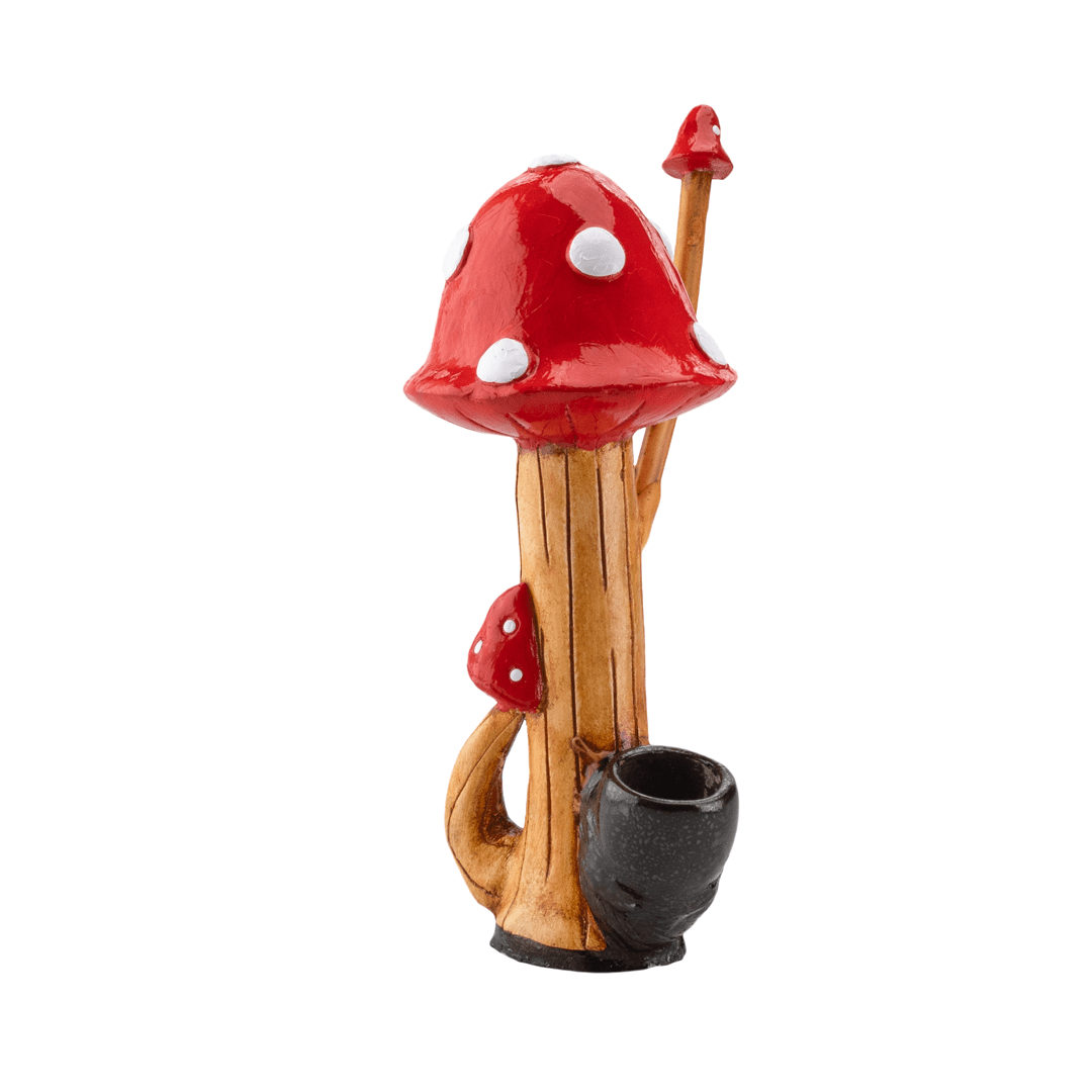 Medusa Customs Smoking Pipes Mushroom-Tree Red Medusa Customs Hand Carved Pipes