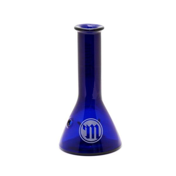 Front view of the Myster Beaker Bowl Glass Pipe, a clear glass bowl with a simple, rounded design.