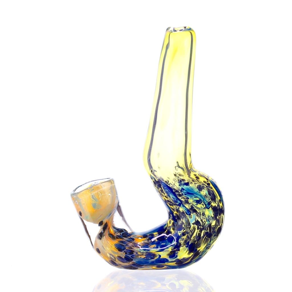 Himalayan Glass Glass Narwhal Horn Pipe